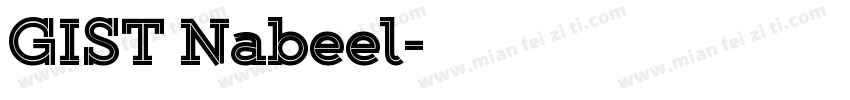 GIST Nabeel字体转换